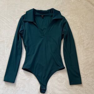 Teal Long Sleeve Bodysuit